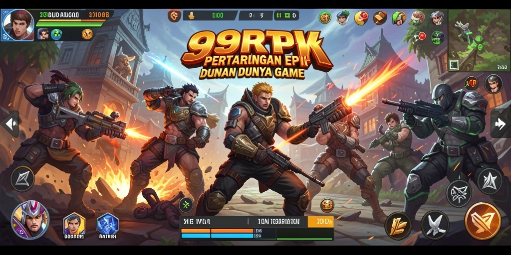 Tampilan gameplay 99RTP yang seru dan mendebarkan saat pertarungan berlangsung.
