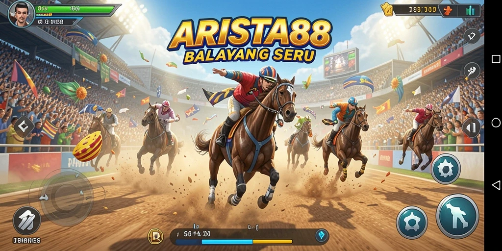 Gameplay seru dalam balapan cepat ARISTA88.