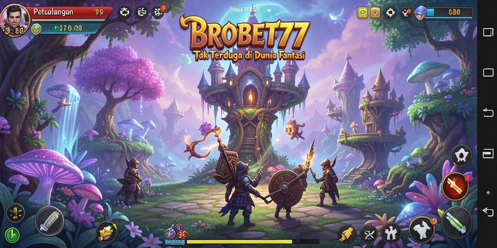 Tampilan menakjubkan dari gameplay BROBET77 di dunia petualangan.