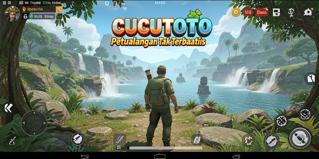 Tampilan gameplay eksplorasi dunia terbuka di CUCUTOTO