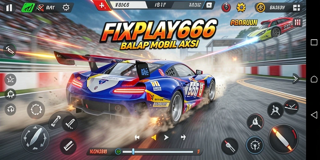 Menampilkan balapan seru dan mobil yang memukau dalam FIXPLAY666.