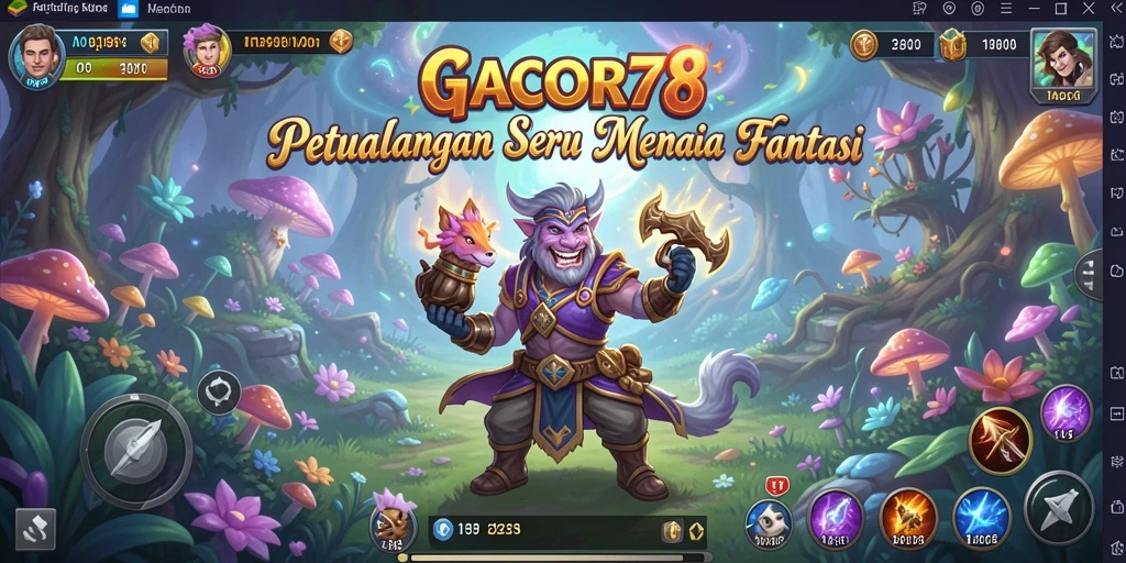Tampilan seru GACOR78 dengan gameplay petualangan yang menantang.