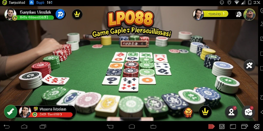 Gameplay seru Gaple di LPO88 dengan teman-teman.
