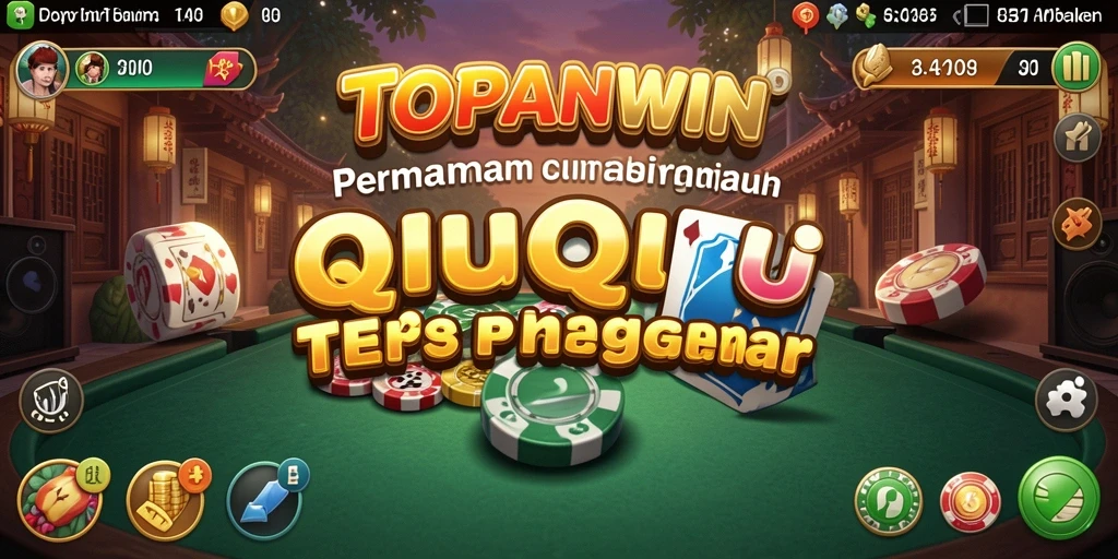 Tampilan gameplay menarik dari TOPANWIN dalam permainan QiuQiu.