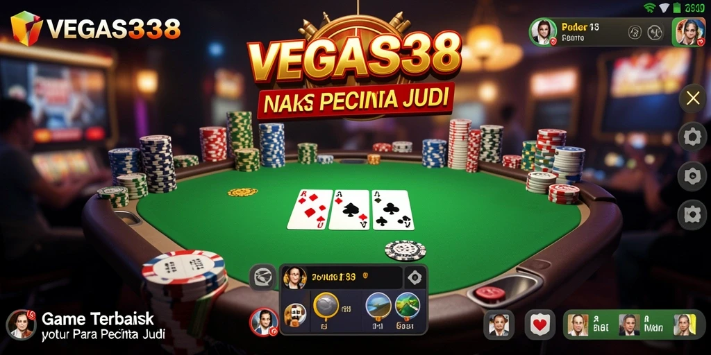 Tampilan gameplay Poker yang menarik dan interaktif di VEGAS338.
