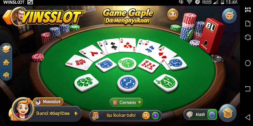 Screenshot gameplay WINSLOT menampilkan suasana seru bermain Gaple.